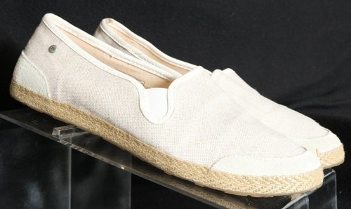 UGG Australia 1004021K Espadrillas Slip On Beige Metallizzato Scarpe Donna 6