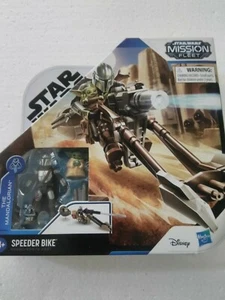 Star Wars Mission Fleet Mandalorian & The Child Speeder Bike New Disney Hasbro - Picture 1 of 3