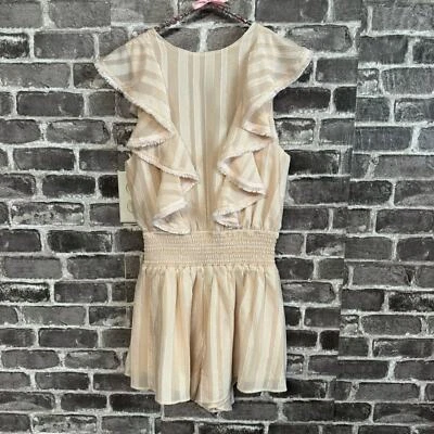 Macacão Finders Keepers Soraya novo com etiquetas babados creme TAMANHO PEQUENO P - Imagem 1 de 4