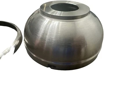 CANOPY AND TRIM RING ONLY - POLISHED NICKEL for Gazebo III 52" LED Ceiling Fan - Image 1 of 4