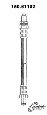 Centric Brake Hydraulic Hose for Merkur 150.61102 - Image 1 of 4
