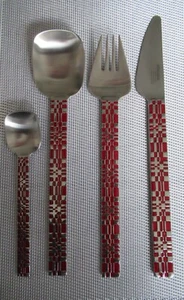 Carl Mertens 1 Menü-Besteck (4 Teile)* SENSO COLOR RED ART * NEU (mehr Sets da) - Bild 1 von 3