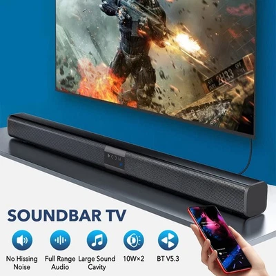 TV Soundbar Bluetooth 5.3 Lautsprecher Surround-Sound Heimkino mit AUX Soundbox - Bild 1 von 4