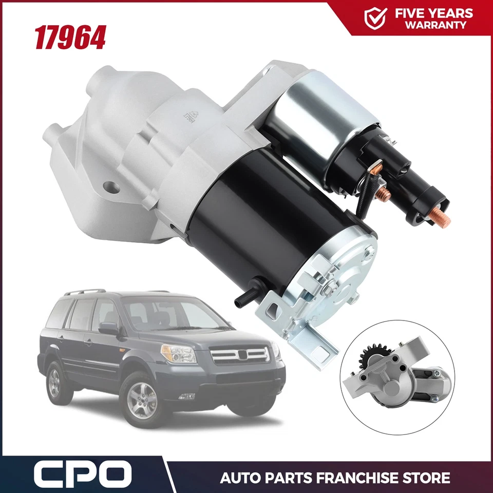 Starter For 06-08 Honda Pilot Ridgeline 2006 2007 2008 V6 3.5L 410-48116 17964 Foto 1 de 4