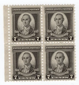Scott #712 George Washington Block of 4 Stamps - MNH #1 - Picture 1 of 2
