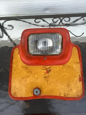 80 Honda XR500 XR 200 250 500 OEM Front Headlight Head Light Lamp Plate Manual - Image 1 of 4