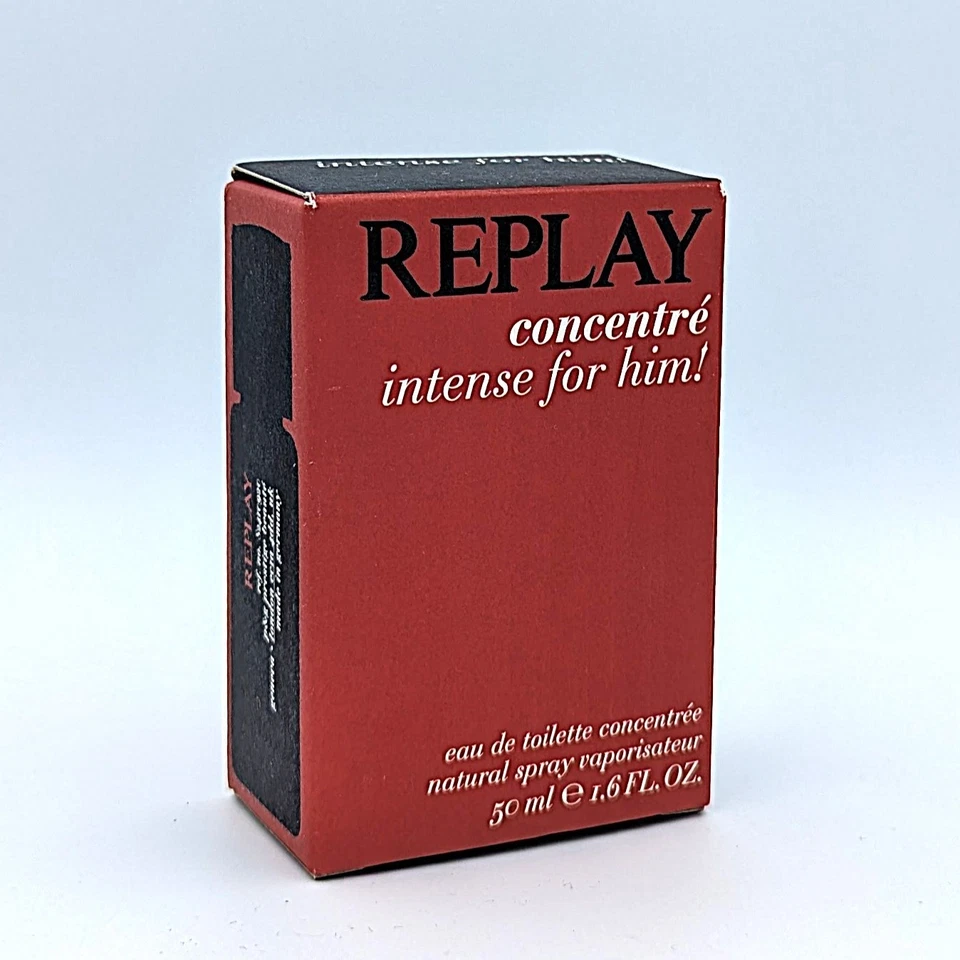 Replay Intense for Him Eau de Toilette Spray 50ml 1.6 FL OZ Neu RARE - Bild 1 von 1