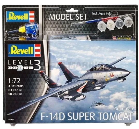 Revell - 1/72 Model Set F-14d Super Tom