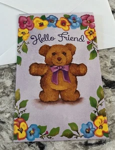 Hallo Freund kleine Umarmung könnte den Tag aufhellen💙 5"x7,75" Stockwell Grußkarte - Bild 1 von 9