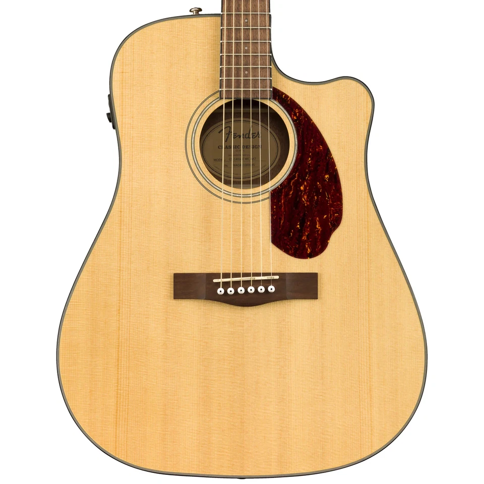 Fender Cd-140sce Dreadnought Walnut Fingerboard Natural With Case