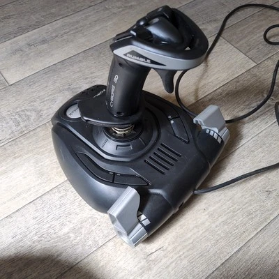 Saitek Cyborg 3D RUMBLE FORCE Gaming Joystick Tested Working  - Image 1 of 4