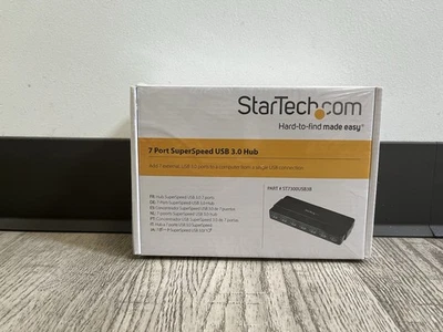 NEW StarTech.com 7 Port SuperSpeed USB 3.0 Hub Sealed - Image 1 of 4