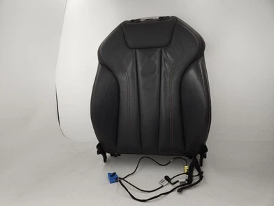 Cojín superior del asiento del conductor delantero izquierdo negro con costuras rojas OEM 17-19 Audi A4 Foto 1 de 4