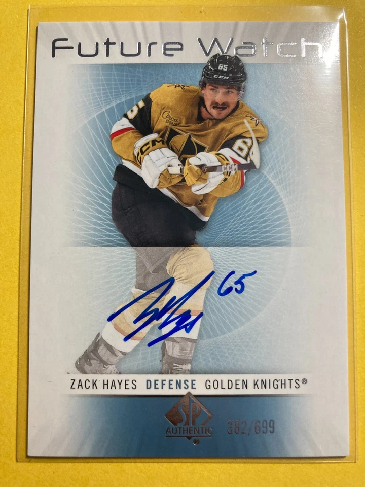 2022-23 SP Authentic '12-13 Retro FW Auto #RFWA-ZH Zack Hayes RC 382/699 - Image 1 of 2