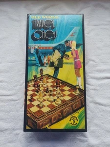 VINTAGE 1971 OLD WORLD TRAVEL CHESS Pleasentime Games - Picture 1 of 8