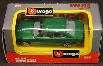 BMW 535i зеленый 1:43 литой Bburago итальянский дизайн - Изображение 1 из 4