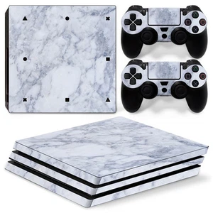 Sony PS4 Playstation 4 Pro Skin Aufkleber Schutzfolie Set - Marble Motiv - Picture 1 of 1