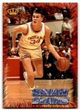 1996-97 Pacific Power Regents of Roundball Brian Evans Rookie Indiana Hoosiers