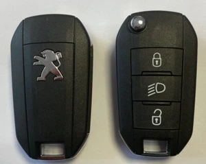 CASE CASE FOR PEUGEOT 208 2008 308 AND CITROËN C3 PHASE 3 KEY (3 BUTTONS) - Picture 1 of 4