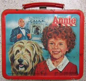 VINTAGE ANNIE MOVIE LUNCHBOX MIT THERMOSKANNE 1981, KLASSIKER, ALADDIN - Bild 1 von 13
