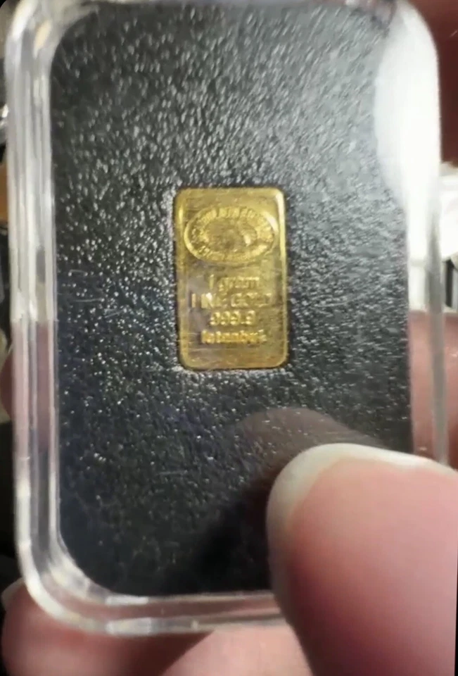 Super Vintage - 1 gram Gold Bar Istanbul Gold In Case - XRF AUTHENTICATED - Image 1 of 4