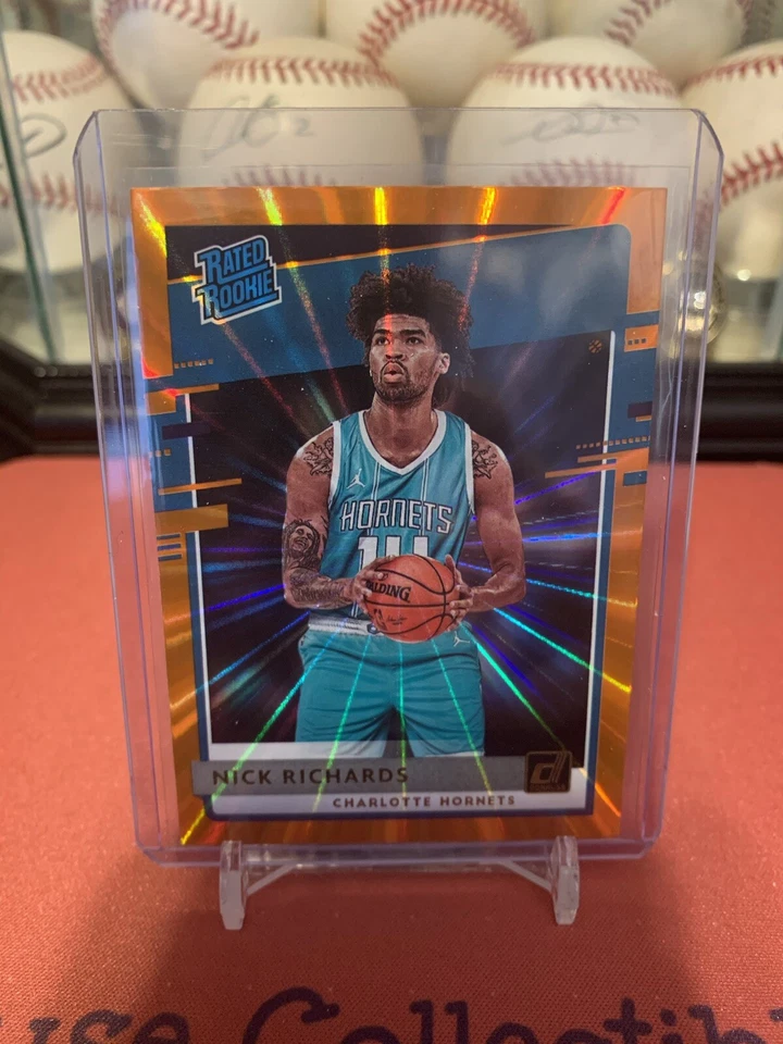 Nick Richards 2020-21 Donruss Rated Rookie ORANGE LASER SP - Image 1 of 1