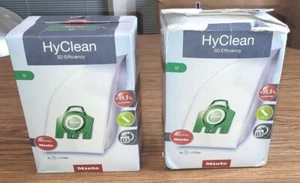 OEM ORIGINAL MIELE HYCLEAN 3D VACUUM BAGS U & FILTERS - 1 SEALED 1 OPEN BOX - Picture 1 of 3