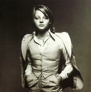JODI FOSTER in suit transgender 1976 clipping film B&W photo Bugsy Malone - Picture 1 of 1