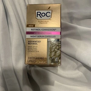 RoC RETINOL CORREXION Line Smoothing Night Serum - 30 Capsules - Picture 1 of 4