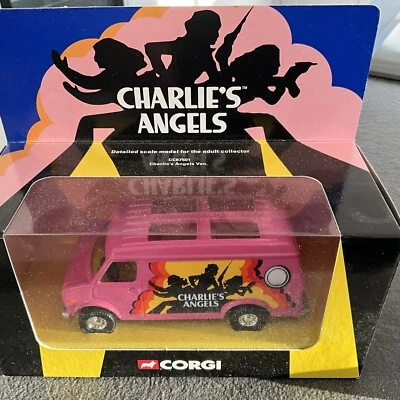 CORGI CC87501 CHARLIES ANGELS TV SERIES DIECAST MODEL PINK VAN GMC TRUCK TV  - Image 1 of 3