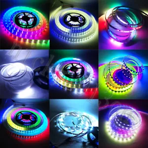 12V 5M WS2811 5050 RGBIC LED Pixel Flexible Strip Light Tape Dream Color Chasing - Picture 1 of 55