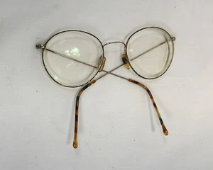 Vintage Retro kreisförmig ultraleichtes Brillengestell nur Brillen Nasenpolster - Bild 1 von 5