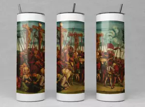 Nuevo 20 oz. Vaso de acero inoxidable - La crucifixión - Obra de arte de Luca Signorelli - Imagen 1 de 1