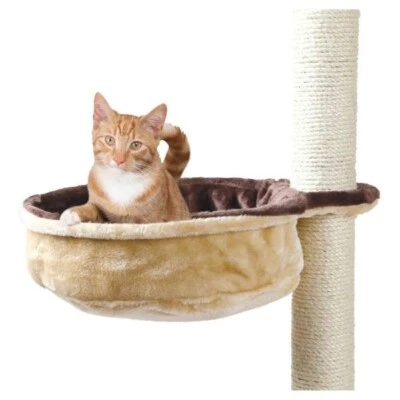 Trixie Hängematte Kuscheltasche - Plüsch Katzenbettaufsatz für Kratzbäume - 38cm