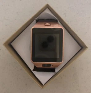 NEW Rose Gold Smart Watch Bluetooth Phone for Android Stainless Steel - Picture 1 of 8