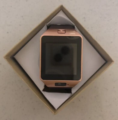 NUEVO Reloj Inteligente Oro Rosa Teléfono Bluetooth para Android Acero Inoxidable Foto 1 de 4