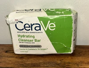 CeraVe Hydrating Cleansing Bar for Face + Body for Normal to Dry Skin, 4.5 oz - Picture 1 of 10