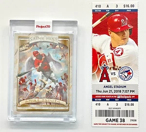 Topps Project 70 2021, Mike Trout, talón de boletos de 1000 juegos, The Shoe Surgeon #502 - Imagen 1 de 4