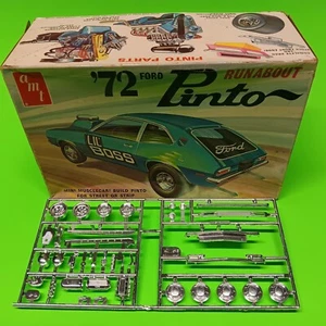 AMT LiL' BOSS 72 1972 Ford Pinto Runabout 1/25 cromo Sprue llanta culata carro de arrastre - Imagen 1 de 16