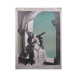 REYER E. Dernier Rendez-Vous Chant Piano 1896 - Imagen 1 de 4