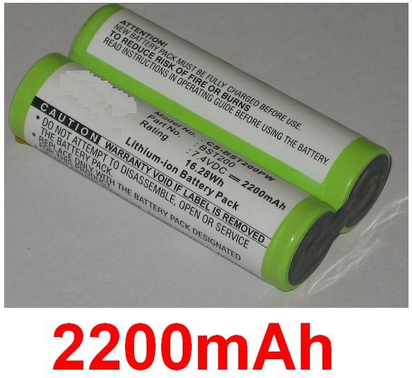 Batterie 2200mAh Tipo BST200 Per Bosch AGS 7.2 Li, Ciso, Iso, Ixo, Pkp 7.2 Li - Bild 1 von 1