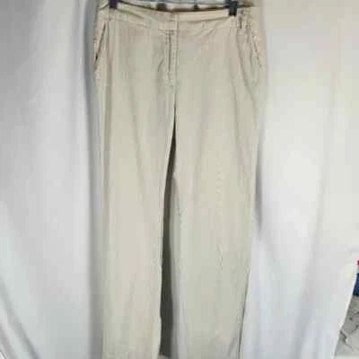  Van Heusen Tan & White Pinstripe Pants Size 4  - Image 1 of 4