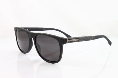 Gafas de sol Hugo Boss polarizadas para hombre 983S 003 negro mate 56 mm gris lente ¡Nuevas! Foto 1 de 2