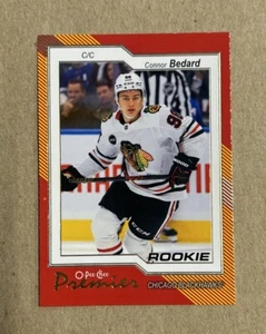 2023-24 O Pee Chee Premier Hockey Connor Bedard Blackhawks Rookie Card #P-91 - Picture 1 of 2