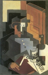 Men from the Tourraine by Juan Gris Giclee Fine Art Print Reproduction on Canvas - Picture 1 of 1