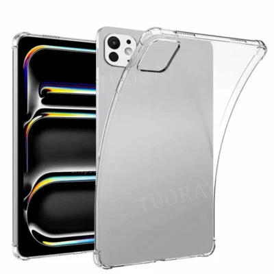 Tablet Clear Shockproof Cover TPU Case For Apple iPad Pro 11 13 Air 11 13 2024  - Image 1 of 4