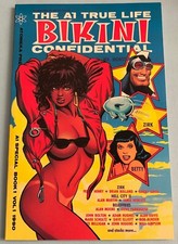 A1 True Life Bikini Confidential Book 1 NM 1990 Atomeka Press Bettie Page