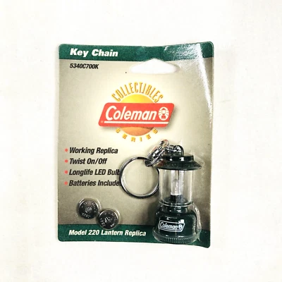 NEW Coleman Model 220 Lantern Replica Keychain Collectible Original Package - Image 1 of 3