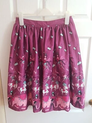 Saia de circo funky roxa rara Lindy Bop Pryia. Tamanho 12 - Imagem 1 de 4