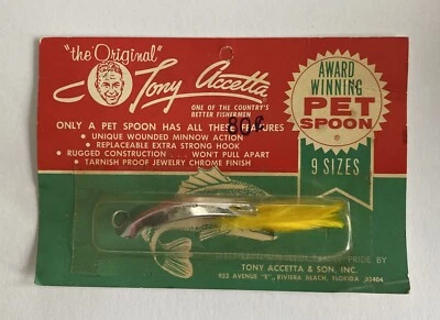 Tony Accetta PET Spoon-NOS-Lure - Image 1 of 4
